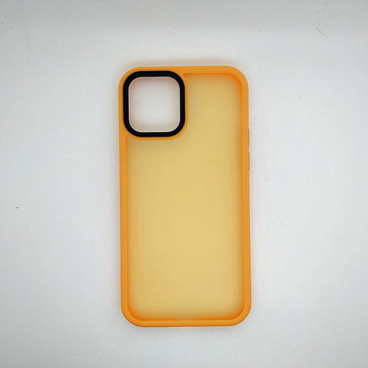 iPhone 12 Pro Luxury Matte Slim Shockproof iPhone Case Yellow