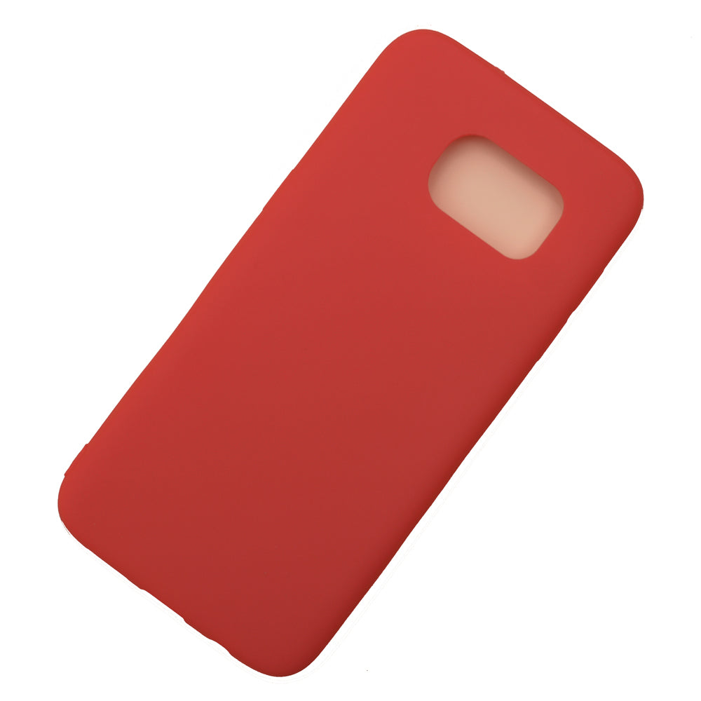 Samsung S7 Edge Silicone back Cover Slim Magic TPU Case Red