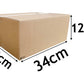 Super Strong 3-Ply Cardboard Box for Shipping, Storage & Packing – 34×25×12 cm