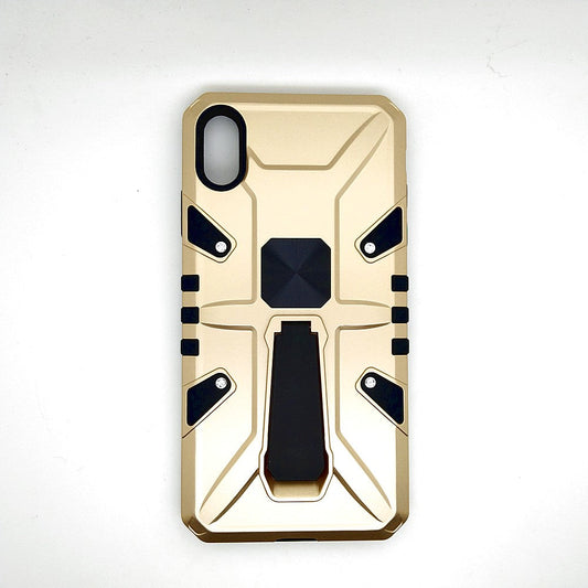 iPhone Xs Max Shockproof Armour Magnet Car holder Military Grade Case Gold