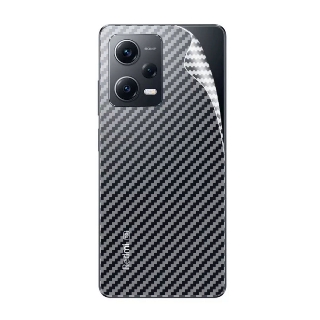 Redmi Note 12 5G carbon Back Clear Skin Sticker