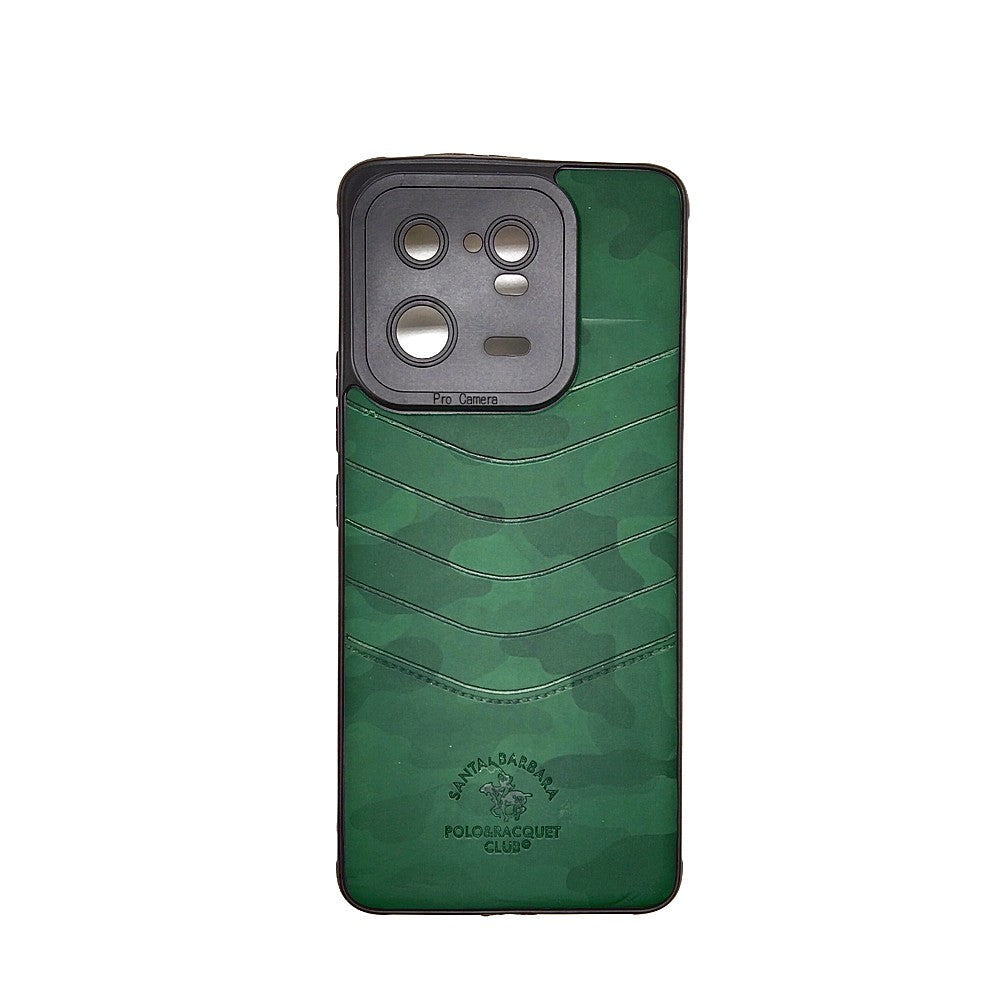 Redmi Note 13 Pro 5G POLO clothe texture case velvet Back Cover Green