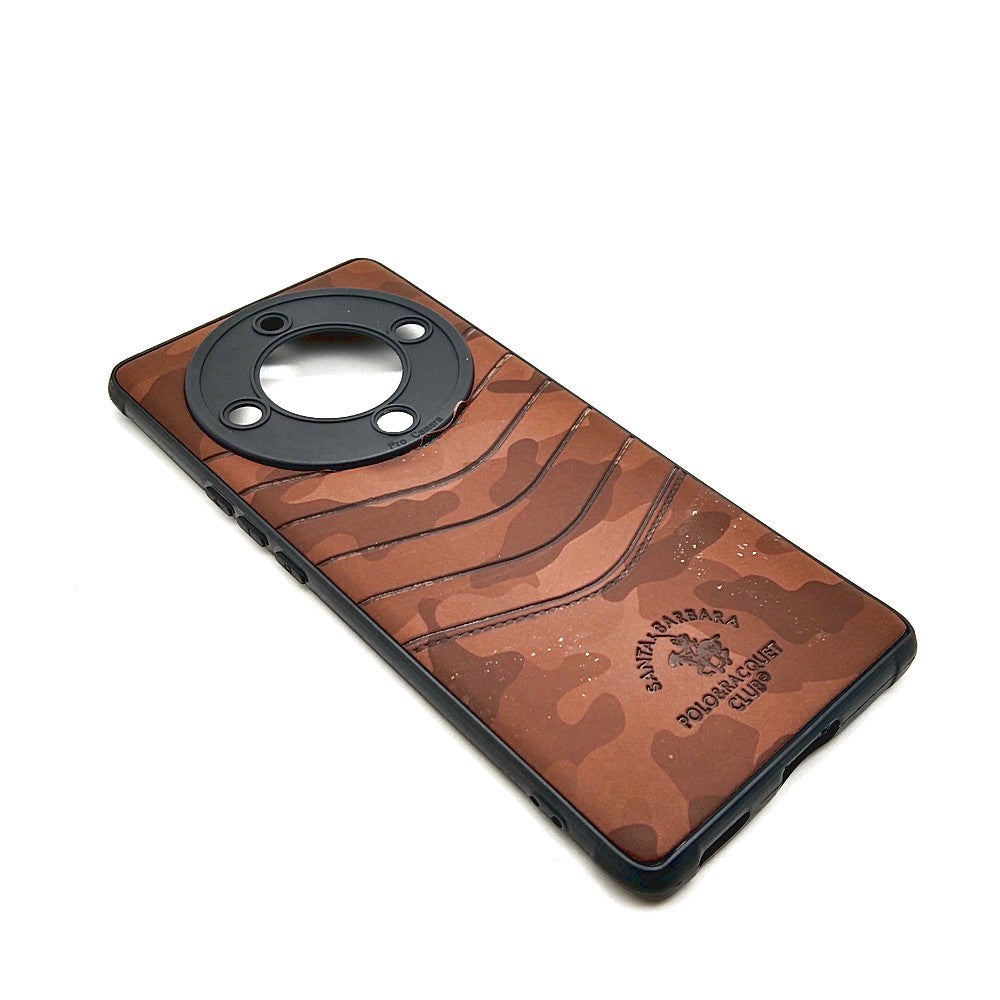 HONOR X9a POLO clothe texture case velvet Back Cover Brown