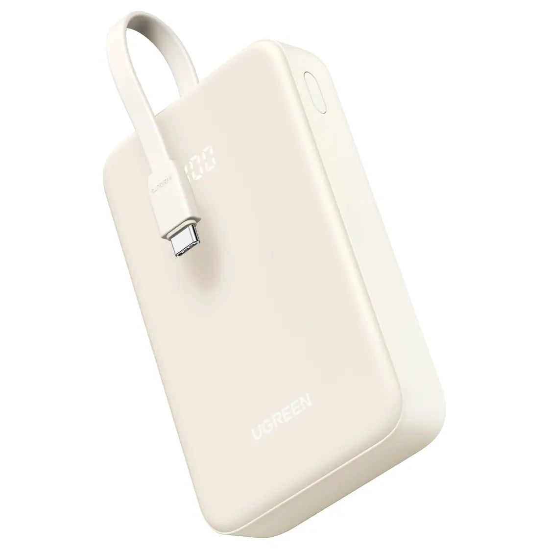 UGREEN 20000mAh 20W Fast Charging Power Bank with Built-In USB-C Cable – High-Capacity Portable Battery Charger for Smartphones, Tablets and USB-C Devices