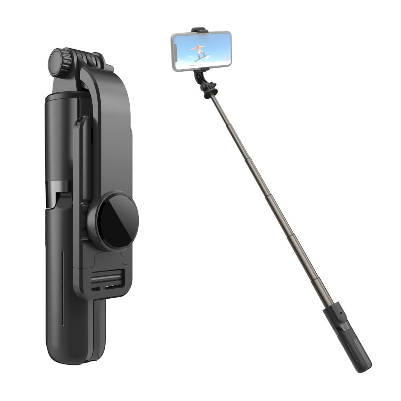 360-Degree Mini Bluetooth Selfie Stick with Built-In Beauty Light and Tripod Stand