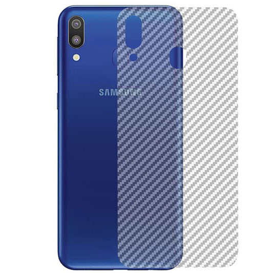 Samsung M10 carbon Back Clear Skin Sticker