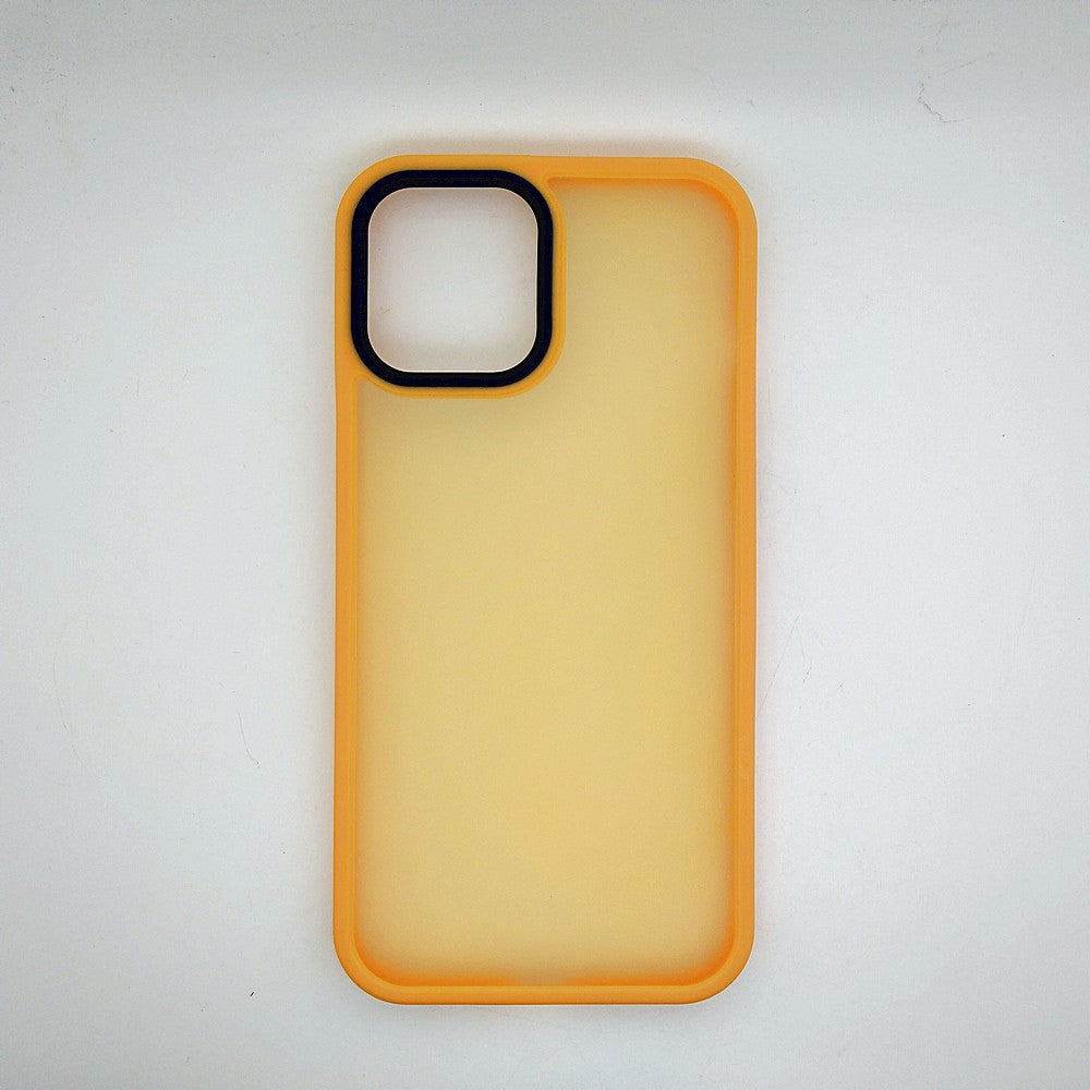 iPhone 12 Pro Max Luxury Matte Slim Shockproof iPhone Case Yellow