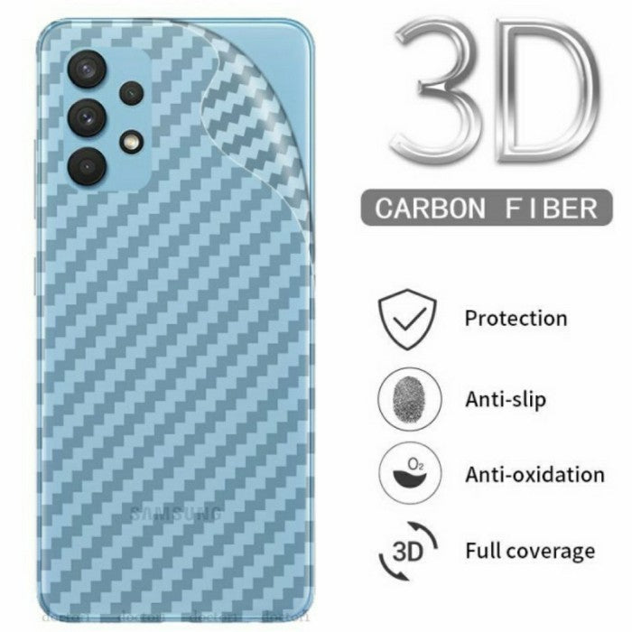 Carbon Back Sticker for Samsung Mobile