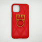 Luxury shock proof Ring Holder Back cover Case for iPhone 11 Pro Red