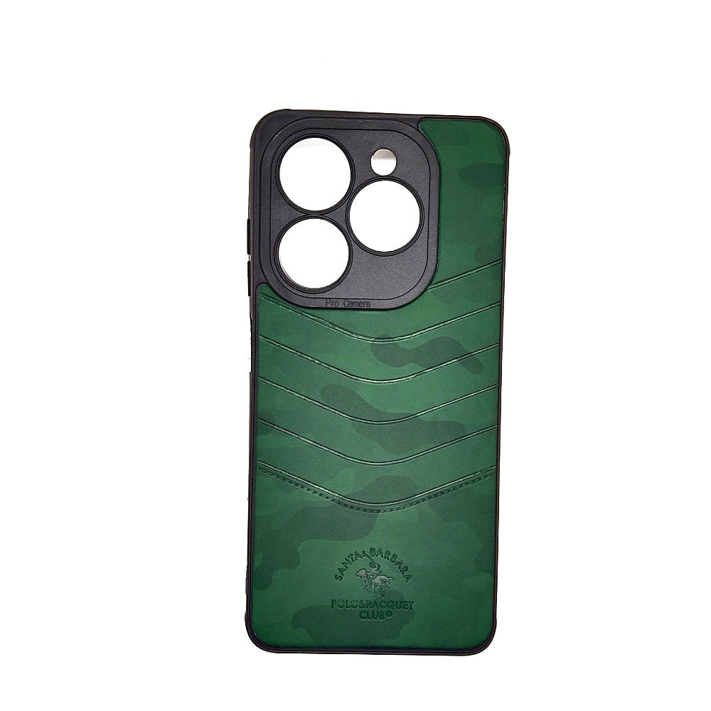 TECNO Spark 20 POLO clothe texture case velvet Back Cover Green