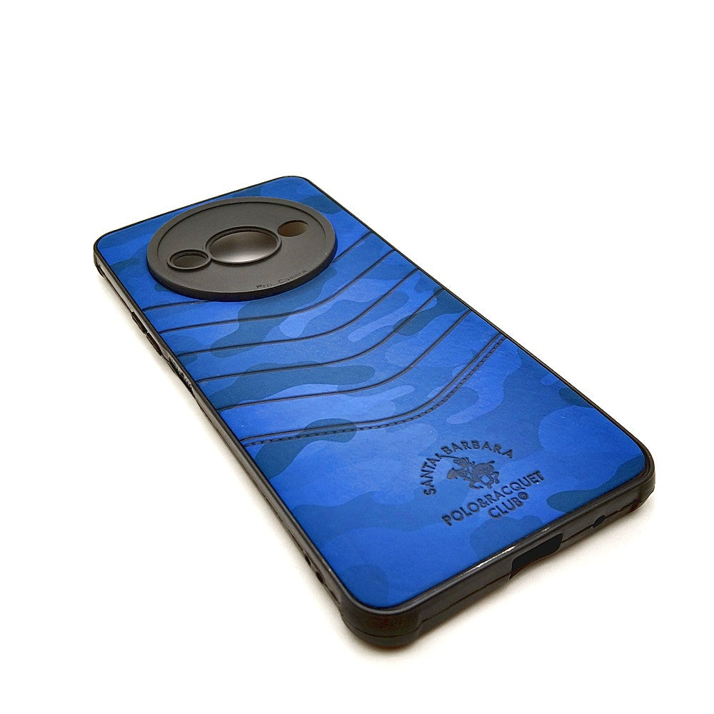 Redmi A3 POLO clothe texture case velvet Back Cover Blue