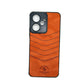 Redmi 13C POLO clothe texture case velvet Back Cover Orange