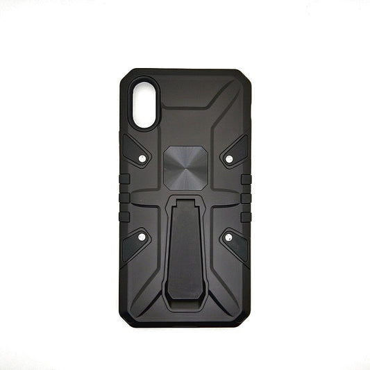 iPhone X Shockproof Armour Magnet Car holder Military Grade Case Black