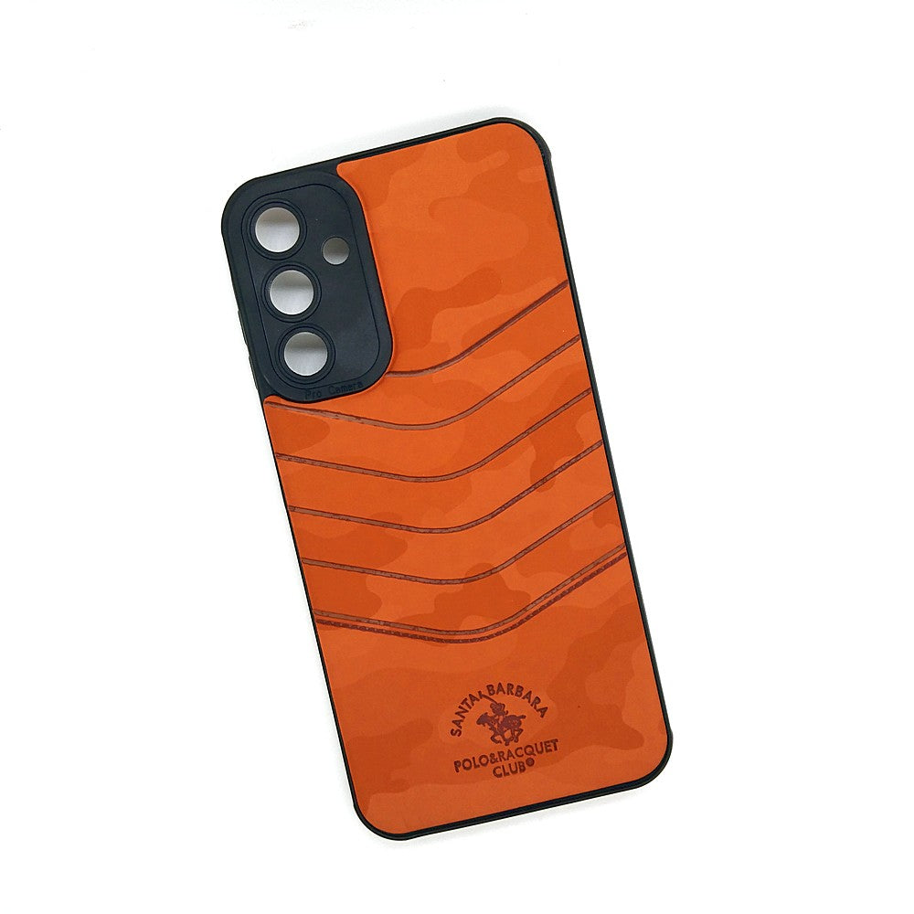 Samsung A15 POLO clothe texture case velvet Back Cover Orange