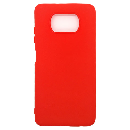 Xiaomi POCO X3 Silicone back Cover Slim Magic TPU Case Red