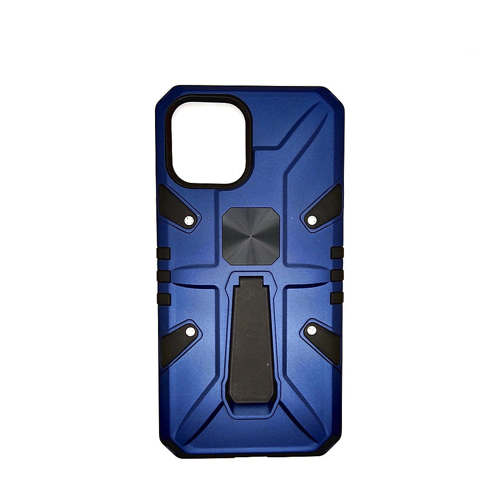 iPhone 12 Pro Max Shockproof Armour Magnet Car holder Military Grade Case Blue