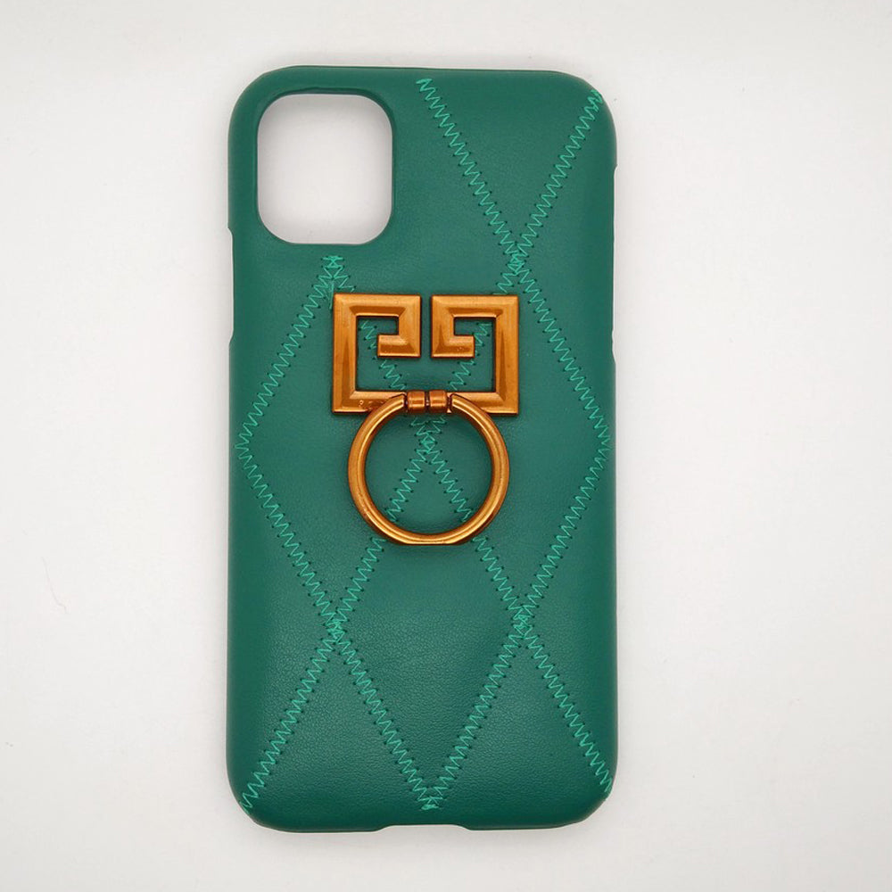 Luxury shock proof Ring Holder Back cover Case for iPhone 11 Green