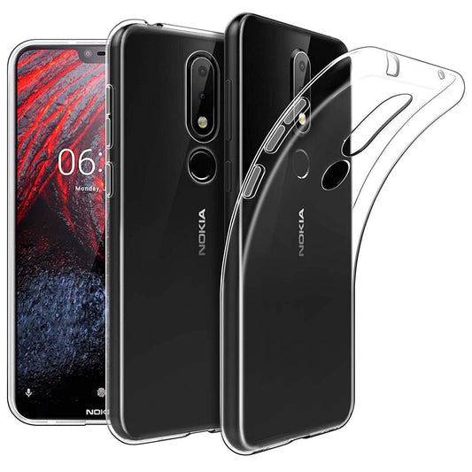 Transparent Clear Slim Case for New Nokia 5.1 Plus