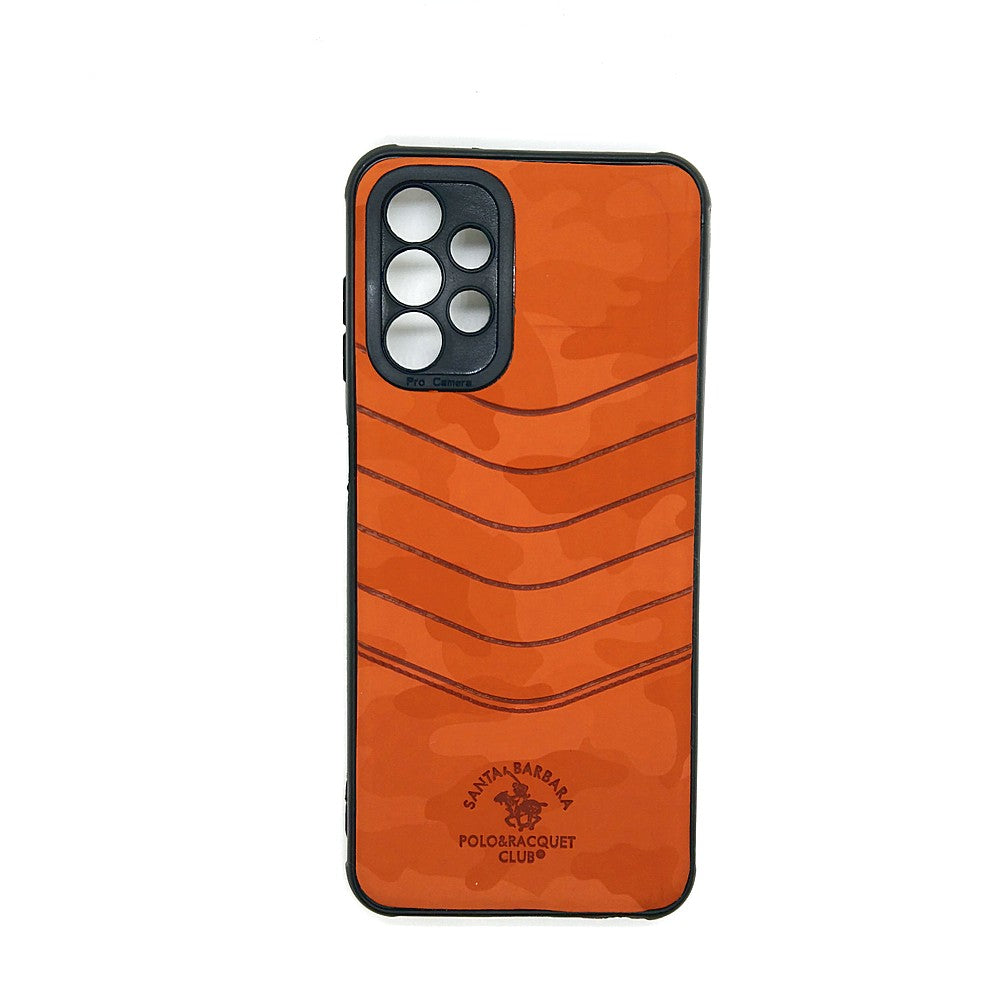 Samsung M13 POLO clothe texture case velvet Back Cover Orange