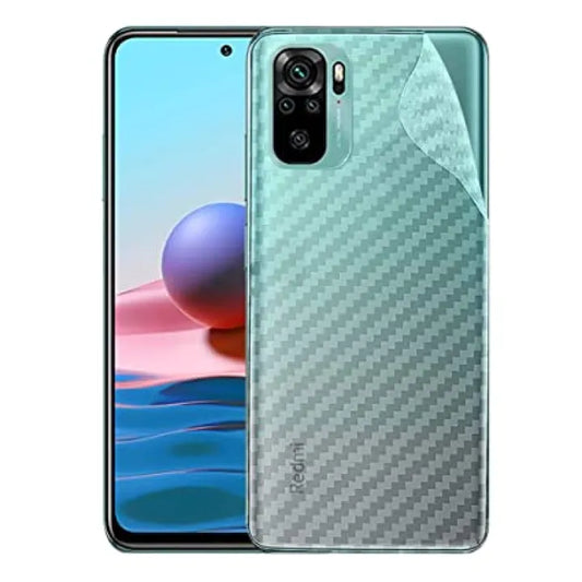 Redmi Note 10 carbon Back Clear Skin Sticker