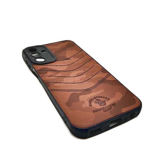 Samsung A15 POLO clothe texture case velvet Back Cover Brown