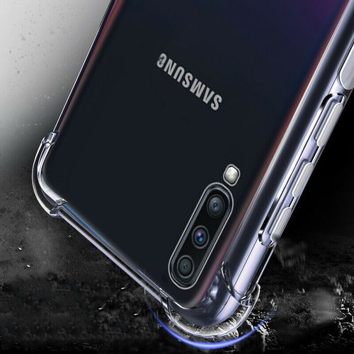 AntiShock Clear Back Cover Soft Silicone TPU Bumper case for Samsung A70s