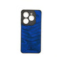 TECNO POP 8 POLO clothe texture case velvet Back Cover Blue