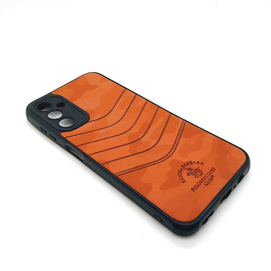 Samsung A14 POLO clothe texture case velvet Back Cover Orange