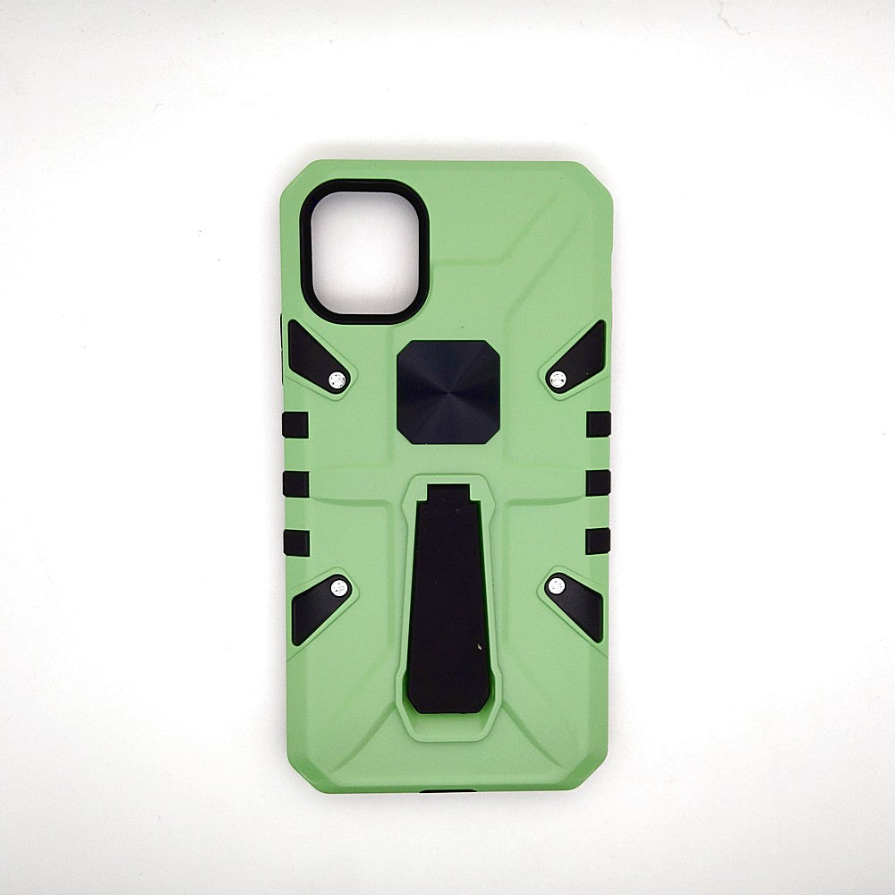 iPhone 11 Shockproof Armour Magnet Car holder Military Grade Case Light Green