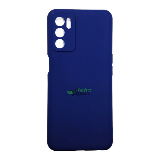 OPPO A16 Silicone back Cover Slim Magic TPU Case Blue