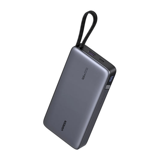 UGREEN 25000mAh 165W Built-in Dual USB-C Cable Power Bank – Model PB552 – Portable Fast Charging Battery Pack for Smartphones, Tablets, Laptops and USB-Powered Devices