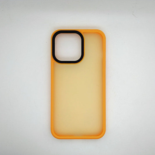 iPhone 13 Pro Luxury Matte Slim Shockproof iPhone Case Yellow