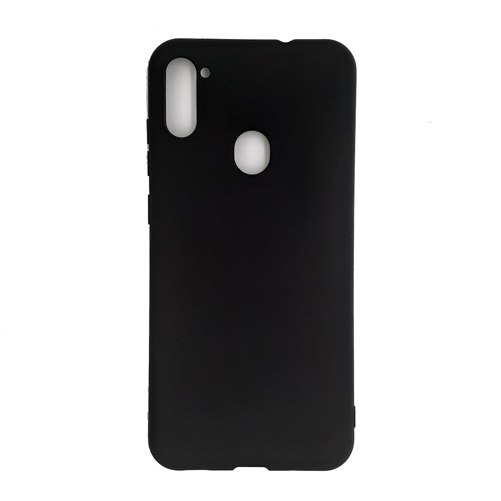 Samsung M11 Silicone back Cover Slim Magic TPU Case Black