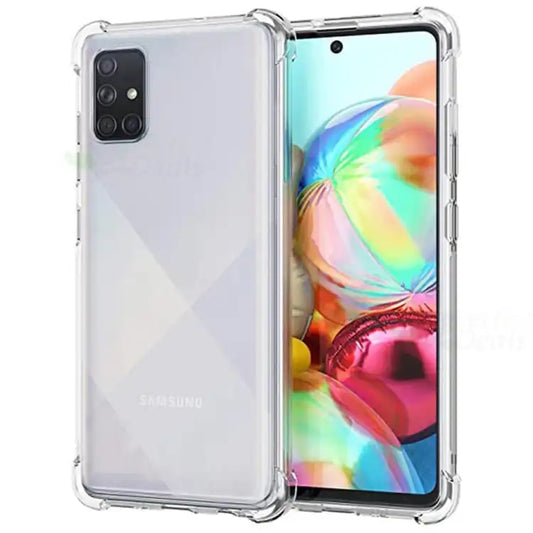 AntiShock Clear Back Cover Soft Silicone TPU Bumper case for Samsung A71