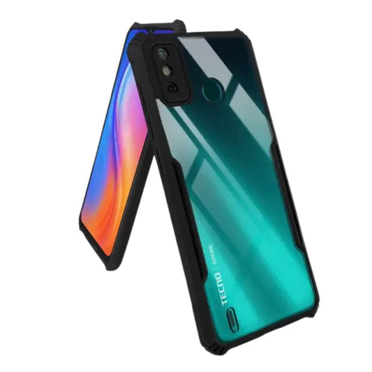 Tecno Spark 6 Go case Matte Black Back Cover Soft Silicone TPU Bumper case