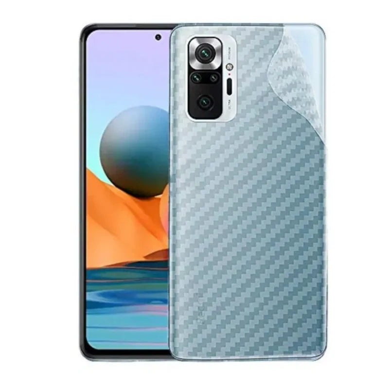 Redmi Note 10 Pro carbon Back Clear Skin Sticker