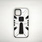 iPhone 12 Pro Shockproof Armour Magnet Car holder Military Grade Case White