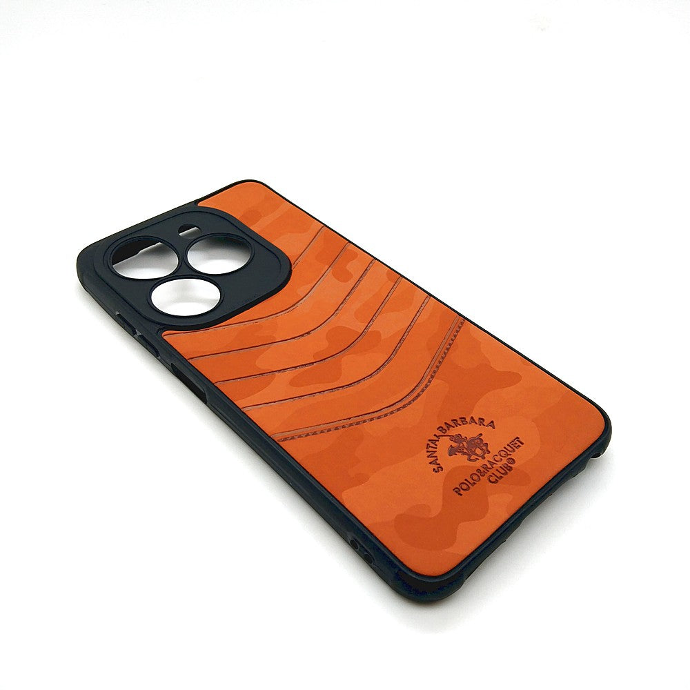 TECNO Spark 20 POLO clothe texture case velvet Back Cover Orange