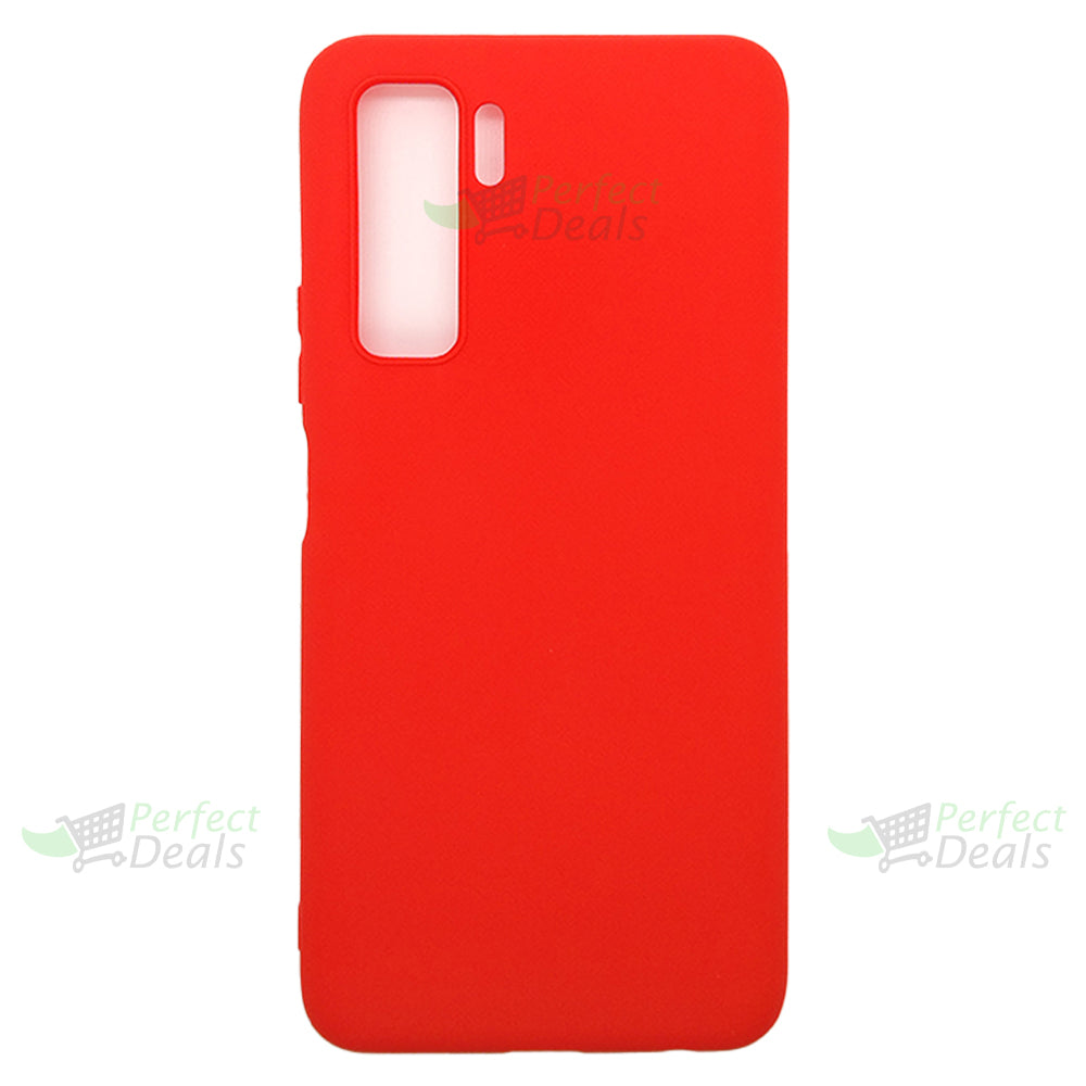 Huawei Nova 7 SE Silicone back Cover Slim Magic TPU Case Red