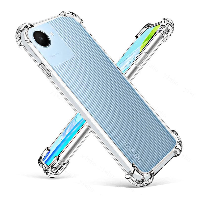 AntiShock Clear Back Cover Soft Silicone TPU Bumper case for Realme C30