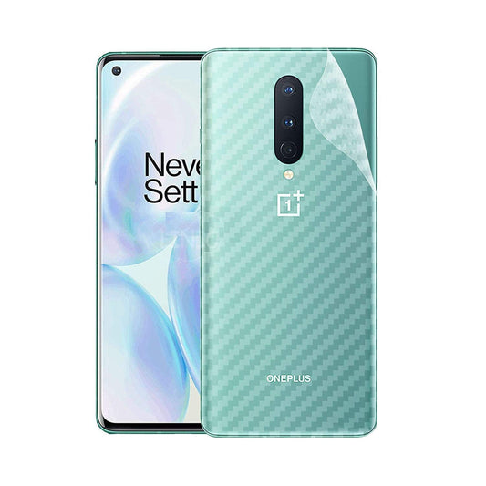 Oneplus 8 carbon Back Clear Skin Sticker