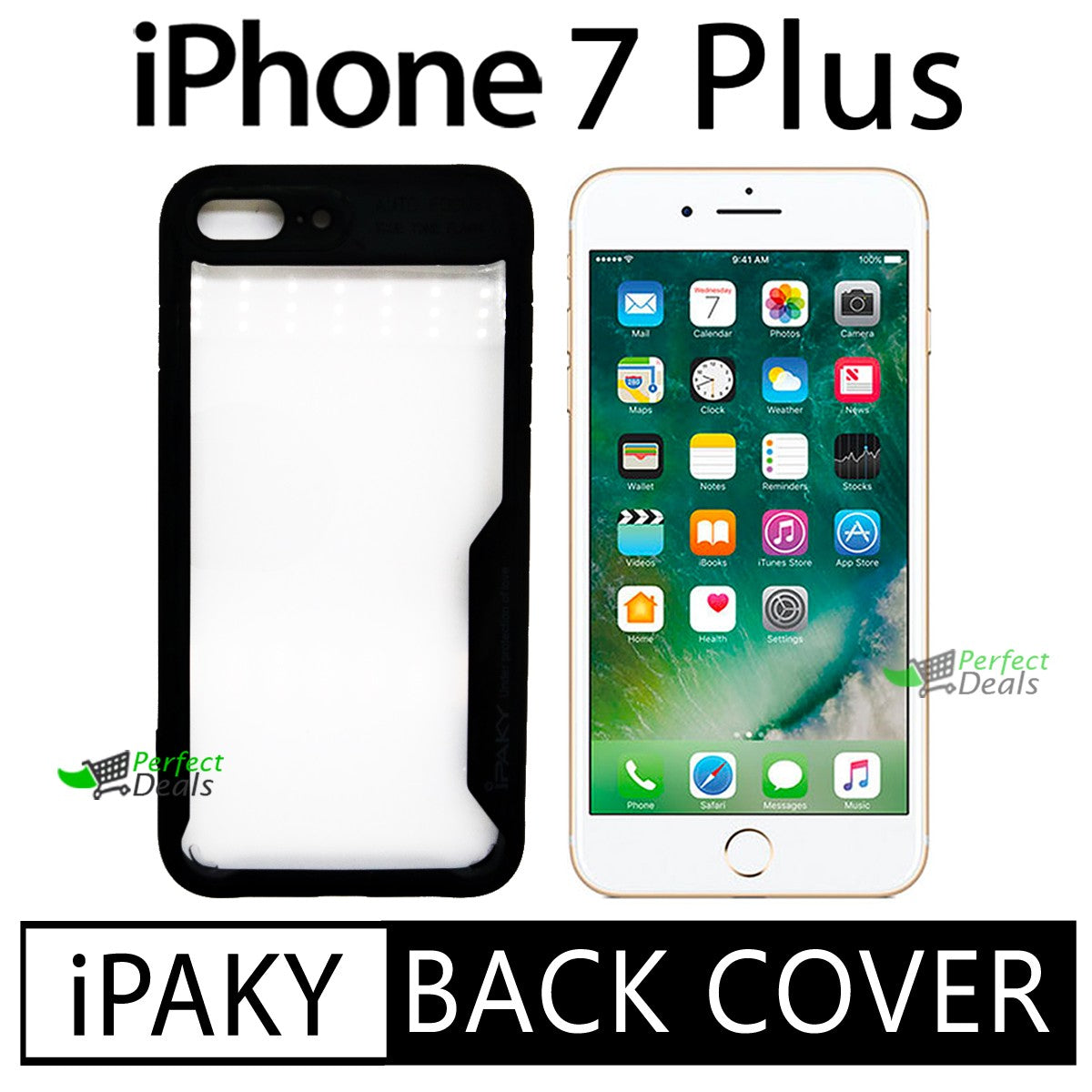 iPaky Shock Proof Back Cover for apple iPhone 7 Plus