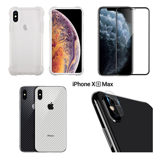 4in1 Protection pack for iPhone Xs Max