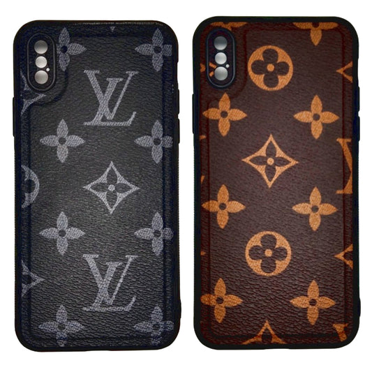 LV Case High Quality Perfect Cover Full Lens Protective Rubber TPU Case For apple iPhone X