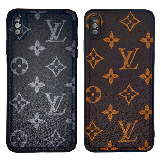 LV Case High Quality Perfect Cover Full Lens Protective Rubber TPU Case For apple iPhone Xs Max