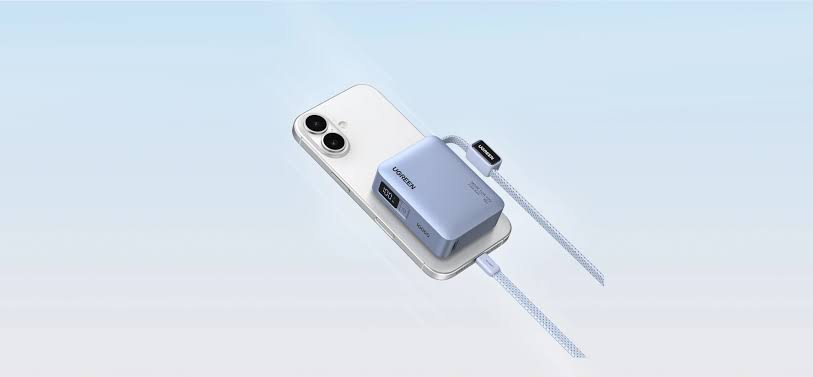 UGREEN 10000mAh 33W Fast Charging with Built in USB-C Cable Power Bank – Model PB584 – Portable Fast Charging Battery Pack for Smartphones, Tablets, Laptops and USB-Powered Devices