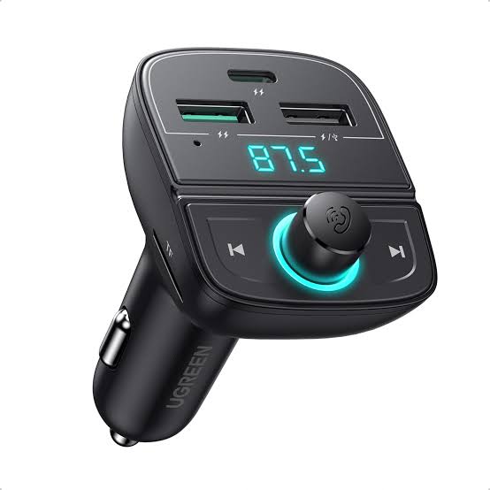UGREEN Bluetooth Car Modulator (5.0 + PD + QC3.0 + USB Flash Drive + TF) (Black) – Model CD229 – Premium UGREEN Digital Accessory for Reliable Home, Office, Travel and Everyday Technology Use