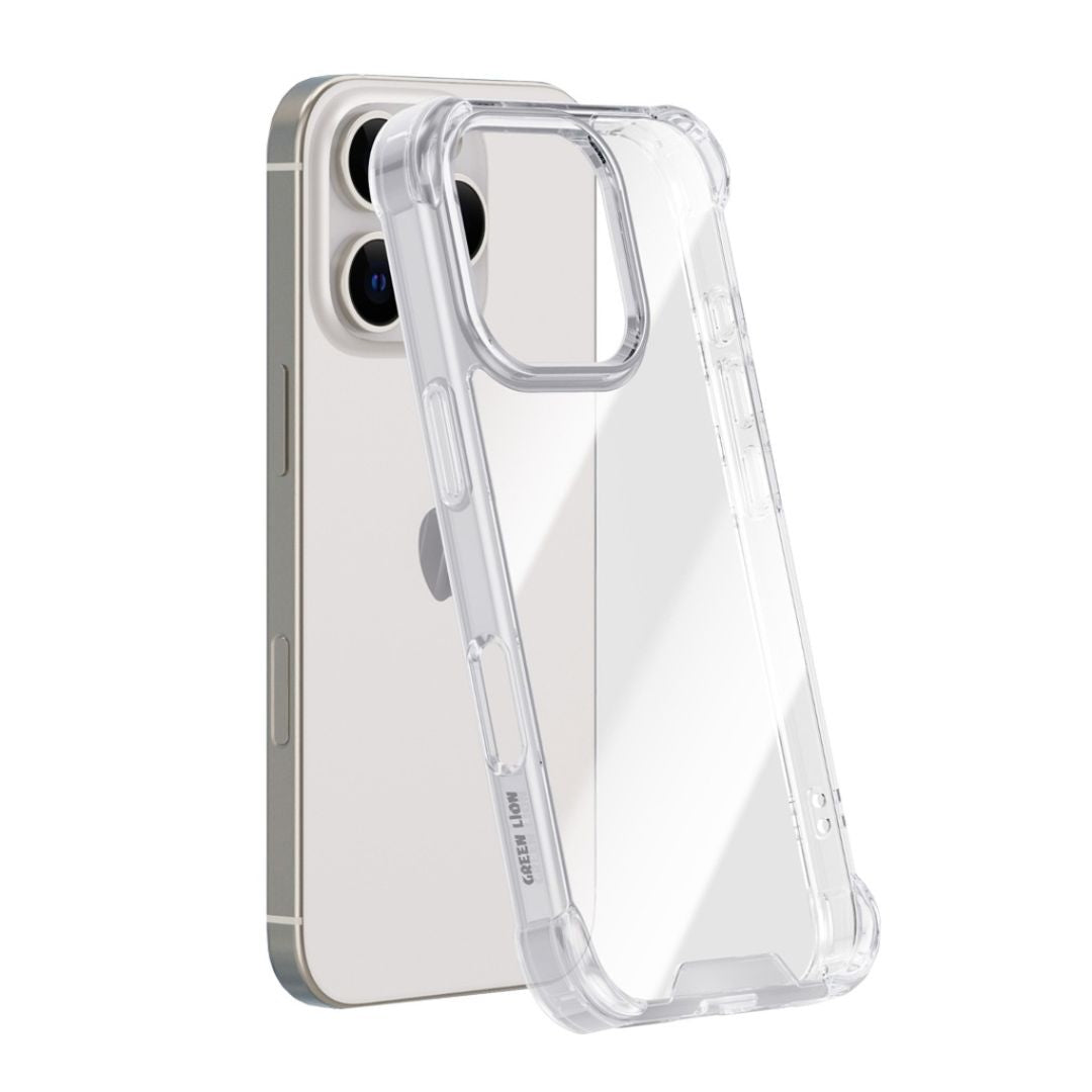 AntiShock Clear Back Cover Soft Silicone TPU Bumper case for apple iPhone 16 Pro