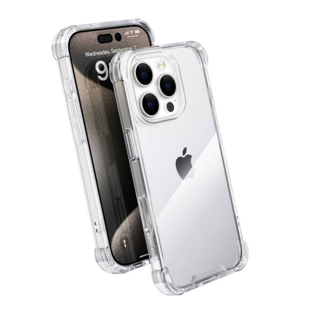 AntiShock Clear Back Cover Soft Silicone TPU Bumper case for apple iPhone 16 Pro Max