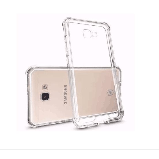 AntiShock Clear Back Cover Soft Silicone TPU Bumper case for Samsung J7 Prime